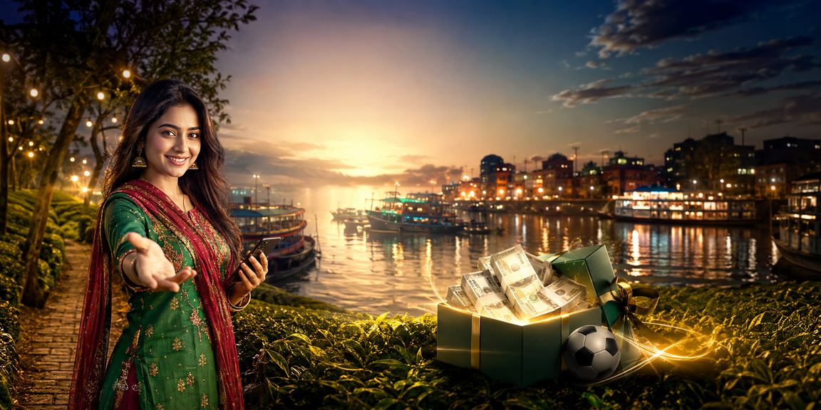 বরিশালে চা বাগানে মোবাইলে লটারি খেলছেন